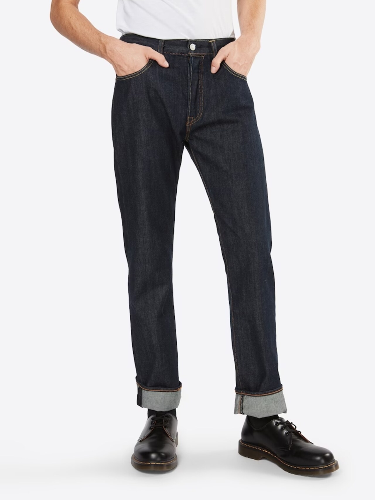 Levis Jeans '501 ORIGINAL FIT' in dark blue, black & black